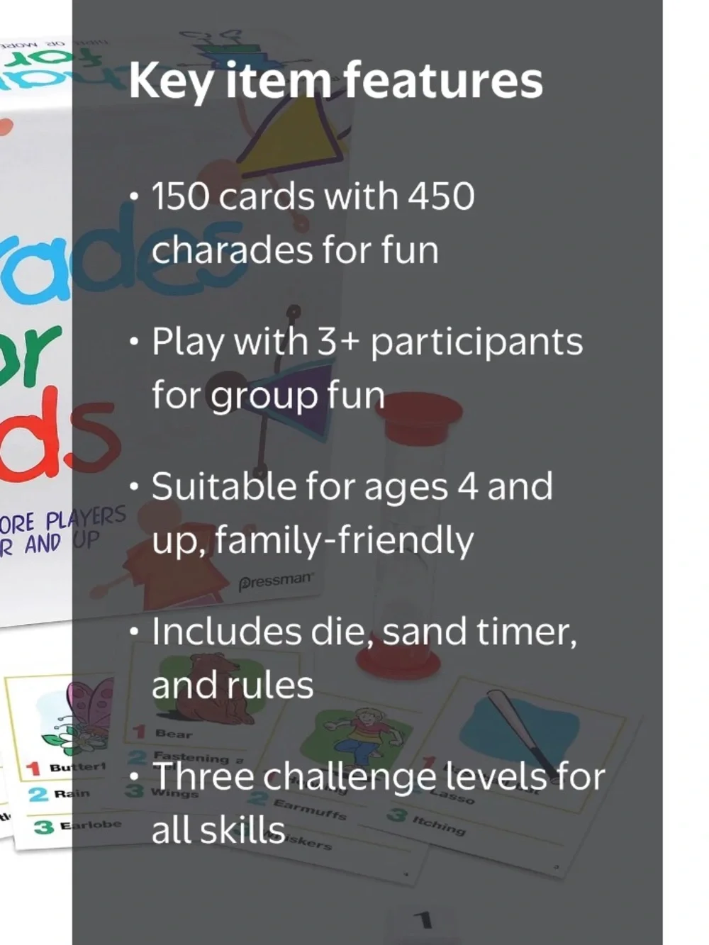 Charades for Kids Engaging Board Game Pressman Toys ages 4 & up new sealed